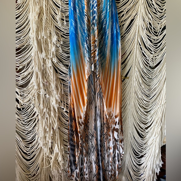 Lani Maxi Dress Tie Dye High Low sz M - Picture 3 of 13